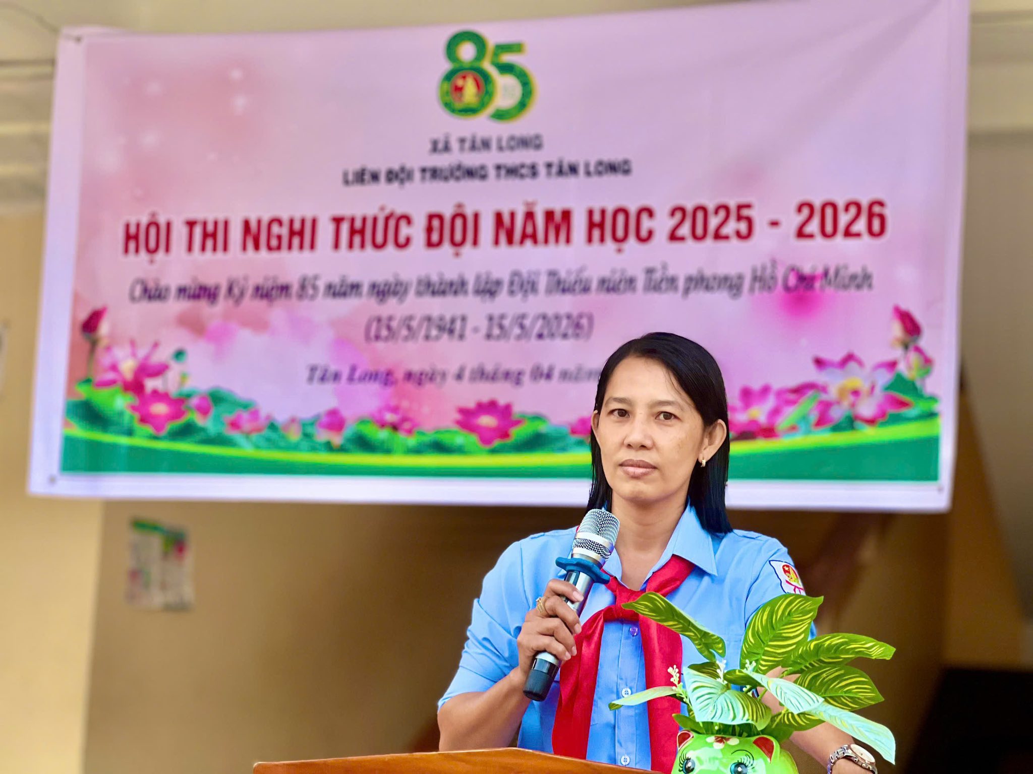 Ngày 04/4/2026 Liên đội trường THCS Tân Long đã tổ chức Hội thi Nghi thức Đội năm học 2025 – 2026.