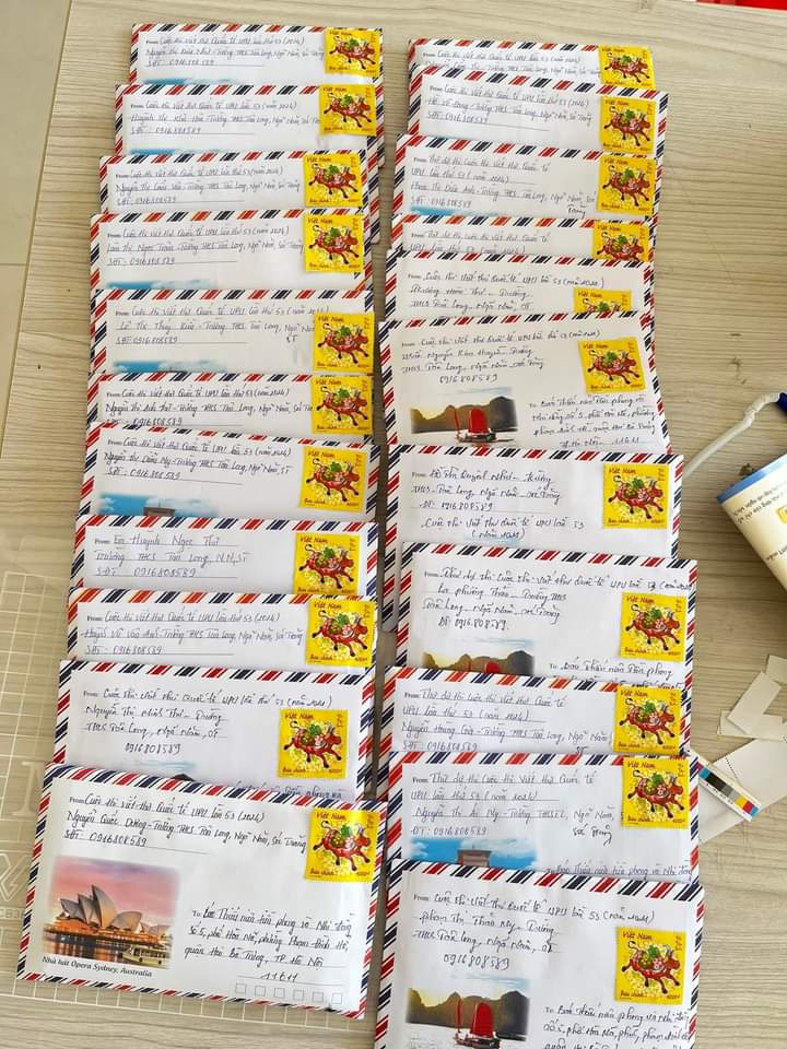 Trường THCS Tân Long tham gia cuộc thi Viết thư Quốc tế UPU lần thứ 53 năm 2024