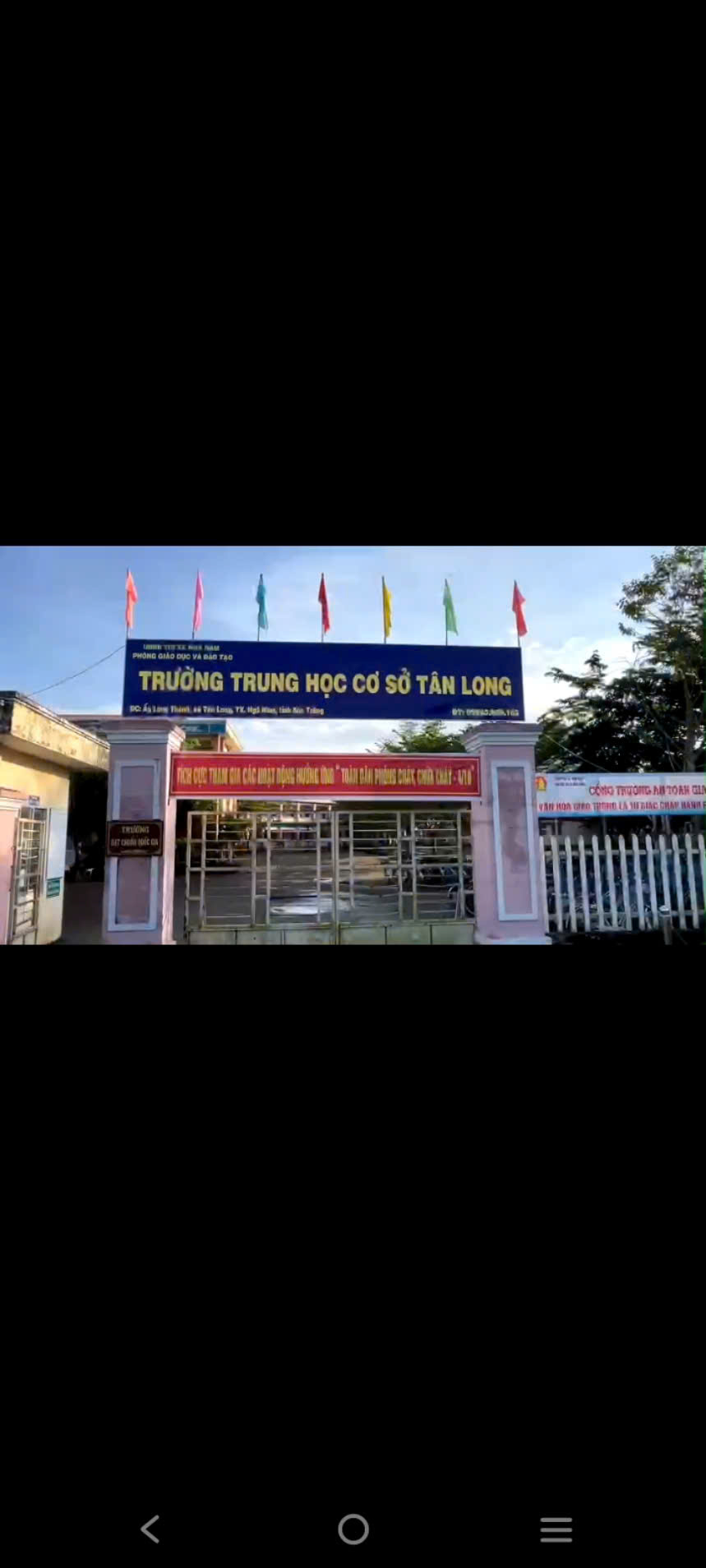 Trường THCS Tân Long tham gia cuộc thi "Một ngày làm phóng viên nhí về phòng chống thiên tai"